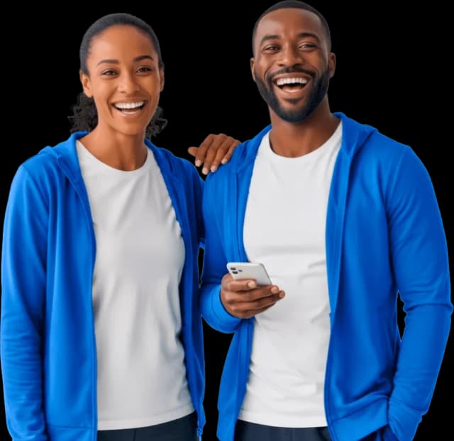 Foto de duas pessoas